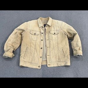 Vintage Gap cord trucker jacket with Sherpa lining